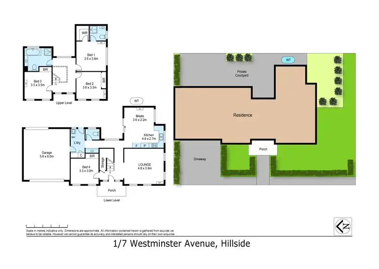 Floorplan of Homely house listing, 1/7 Westminster Avenue, Hillside VIC 3037