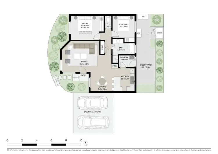 Floorplan of Homely unit listing, 2/8 Longs Road, Lower Plenty VIC 3093