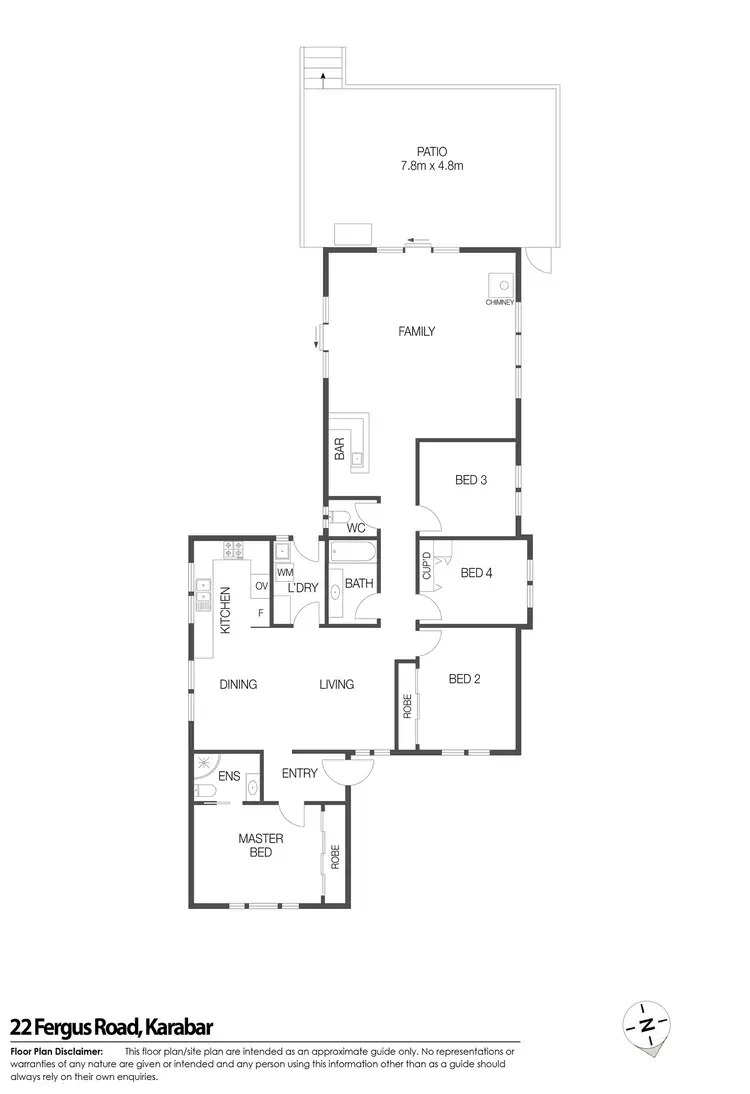 Floorplan of Homely house listing, 22 Fergus Road, Queanbeyan NSW 2620