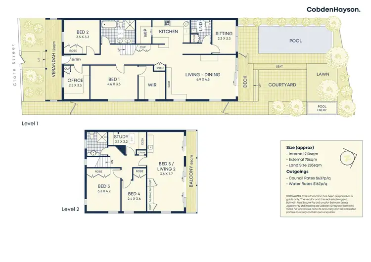 Floorplan of Homely house listing, 7 Clare Street, Rozelle NSW 2039