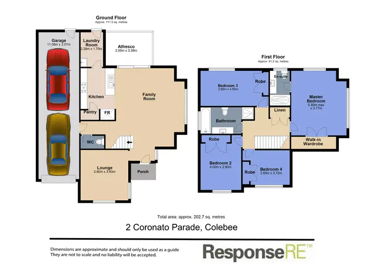 Floorplan of Homely house listing, 2 Coronato Parade, Colebee NSW 2761
