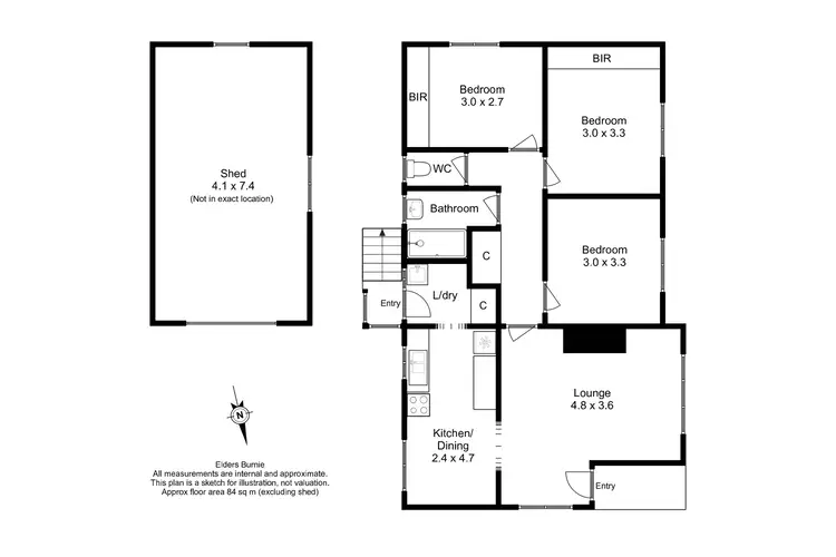 Floorplan of Homely house listing, 11 Rees Street, Wynyard TAS 7325