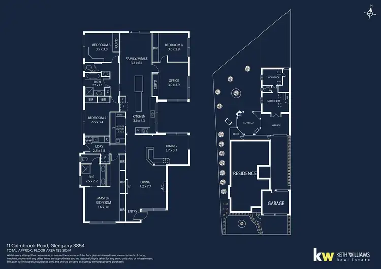 Floorplan of Homely house listing, 11 Cairnbrook Road, Glengarry VIC 3854