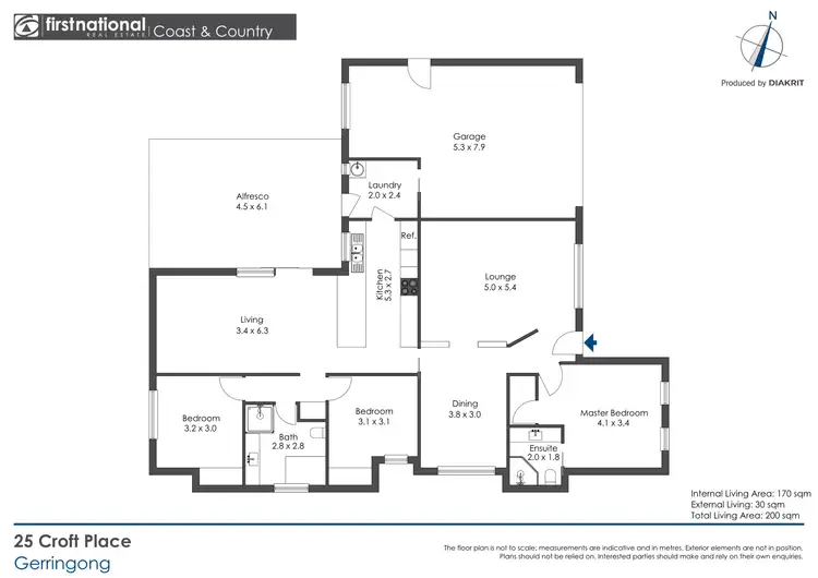 Floorplan of Homely house listing, 25 Croft Place, Gerringong NSW 2534
