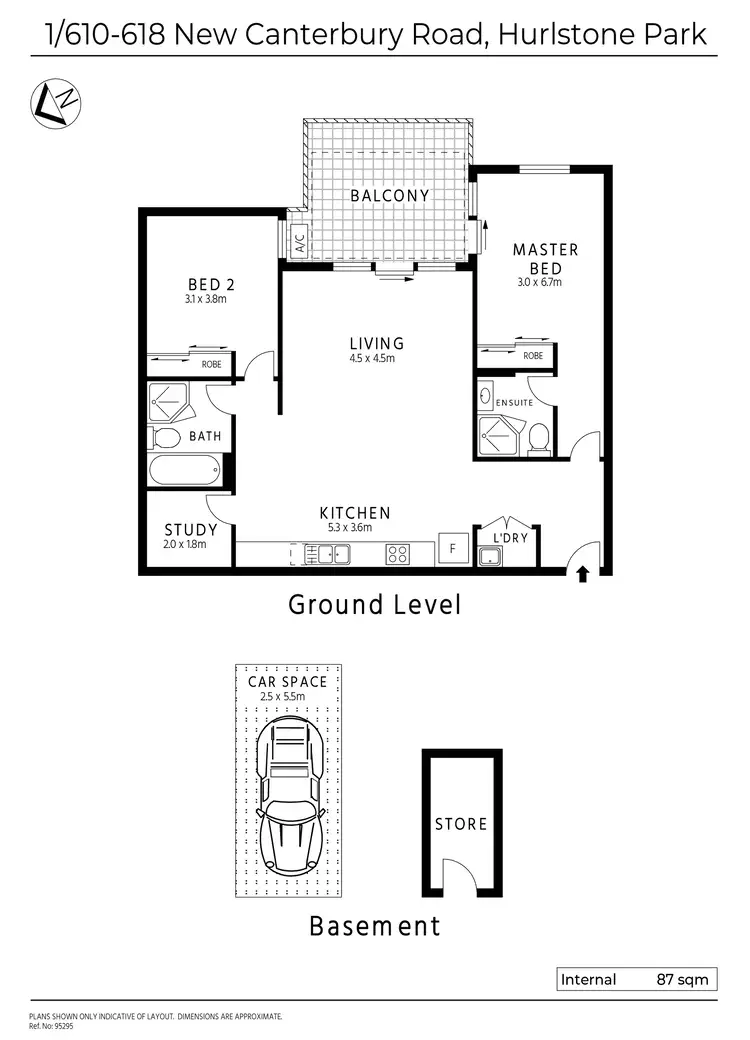 Floorplan of Homely apartment listing, 1/610-618 New Canterbury Road, Hurlstone Park NSW 2193