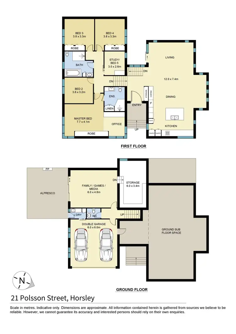 Floorplan of Homely house listing, 21 Polsson Street, Horsley NSW 2530