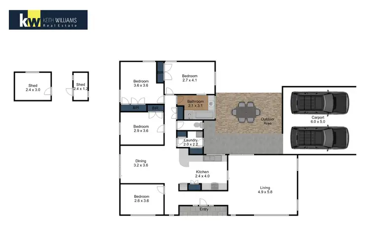 Floorplan of Homely house listing, 1 Wallace Court, Traralgon VIC 3844