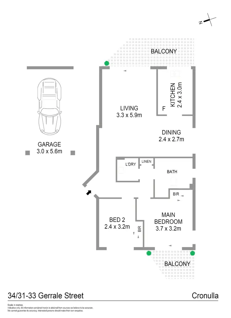 Floorplan of Homely apartment listing, 34/31-33 Gerrale Street, Cronulla NSW 2230