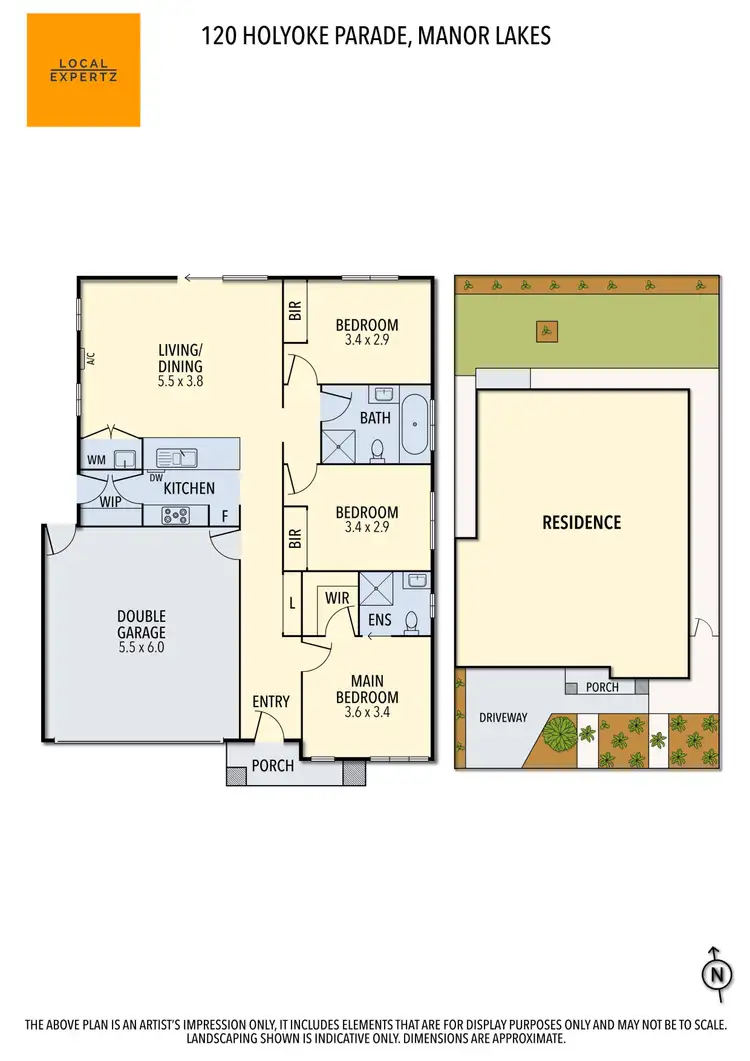 Floorplan of Homely house listing, 120 Holyoake Parade, Manor Lakes VIC 3024