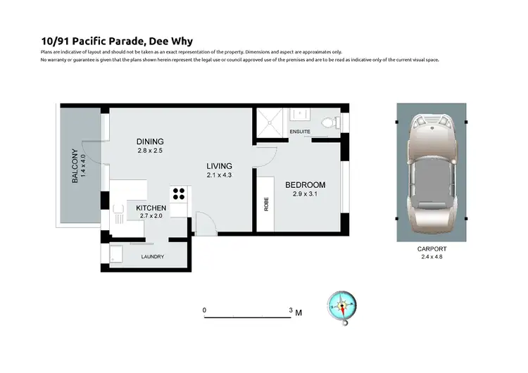 Floorplan of Homely apartment listing, 10/91 Pacific Parade, Dee Why NSW 2099