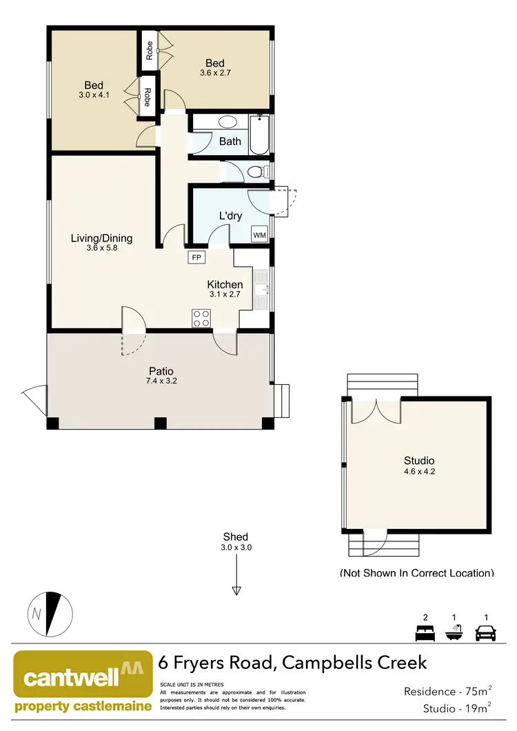 Floorplan of Homely house listing, 6 Fryers Road, Campbells Creek VIC 3451