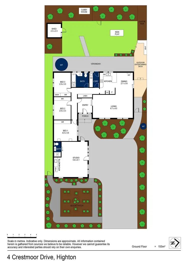 Floorplan of Homely house listing, 4 Crestmoor Drive, Highton VIC 3216