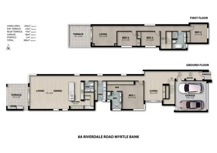 Floorplan of Homely house listing, 8a Riverdale Road, Myrtle Bank SA 5064