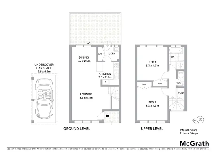 Floorplan of Homely townhouse listing, 6/40-42 Boultwood Street, Coffs Harbour NSW 2450