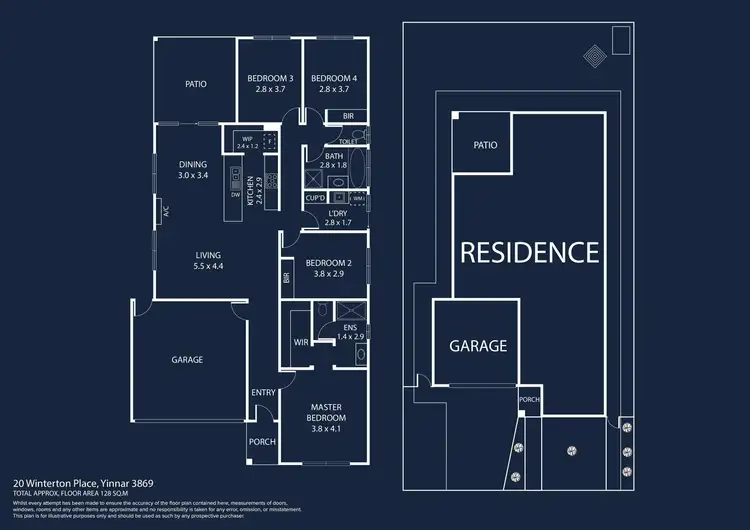 Floorplan of Homely house listing, 20 Winterton Place, Yinnar VIC 3869