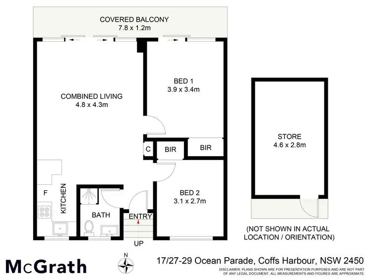 Floorplan of Homely apartment listing, 17/29 Ocean Parade, Coffs Harbour NSW 2450