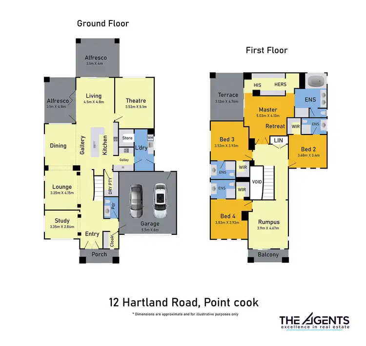 Floorplan of Homely house listing, 12 Hartland Road, Point Cook VIC 3030
