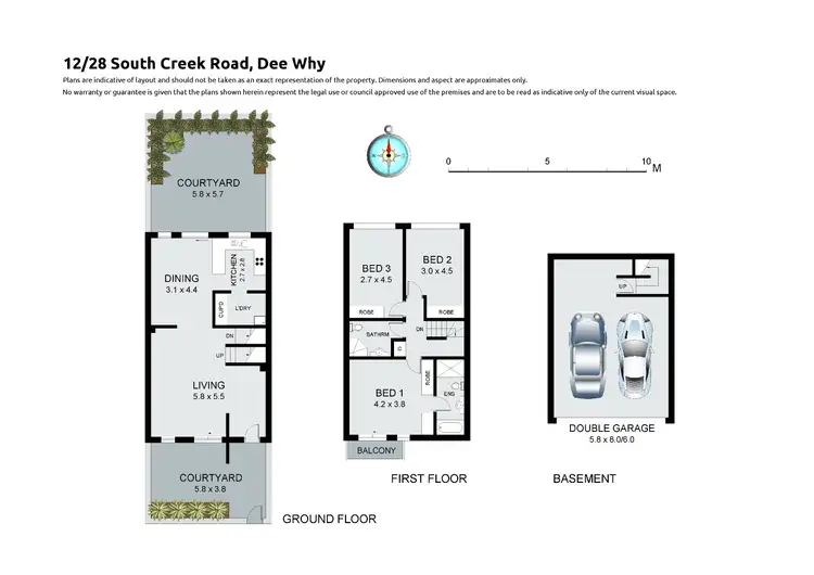 Floorplan of Homely townhouse listing, 12/28 South Creek Road, Dee Why NSW 2099