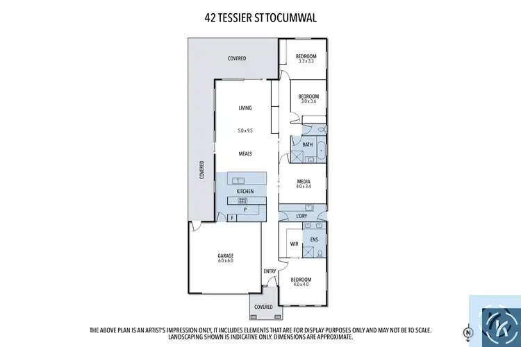 Floorplan of Homely house listing, 42 Tessier Drive, Tocumwal NSW 2714