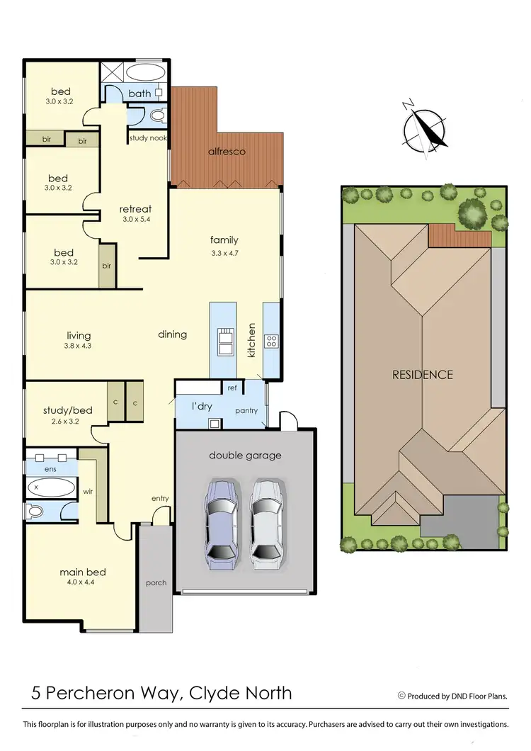 Floorplan of Homely house listing, 5 Percheron Way, Clyde North VIC 3978