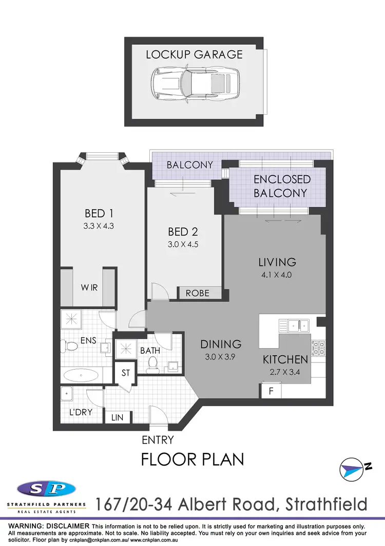 Floorplan of Homely apartment listing, 167/20-34 Albert Road, Strathfield NSW 2135