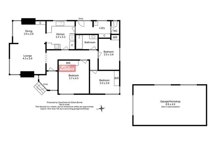 Floorplan of Homely house listing, 15 Atkinson Street, Hillcrest TAS 7320