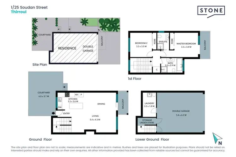 Floorplan of Homely townhouse listing, 1/25 Soudan Street, Thirroul NSW 2515