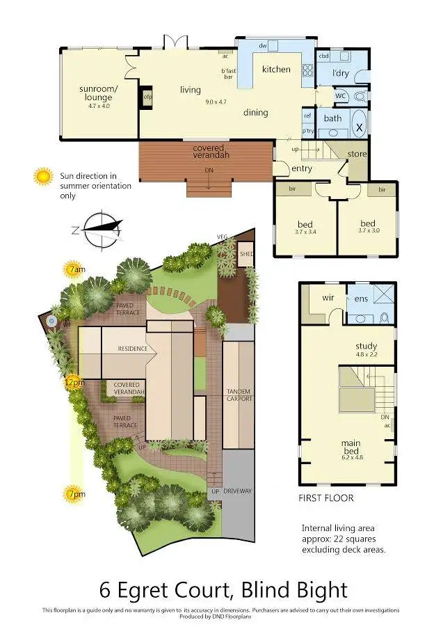 Floorplan of Homely house listing, 6 Egret Court, Blind Bight VIC 3980