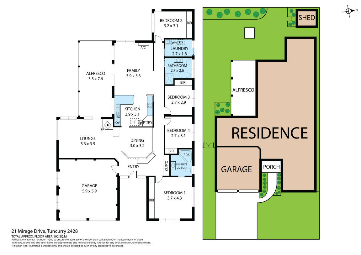 Floorplan of Homely house listing, 21 Mirage Drive, Tuncurry NSW 2428