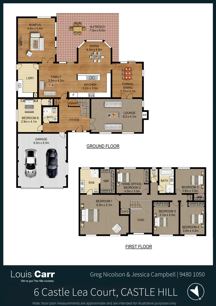 Floorplan of Homely house listing, 6 Castle Lea Court, Castle Hill NSW 2154