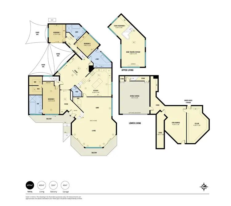 Floorplan of Homely house listing, 7 Borrow Drive, Burnside SA 5066