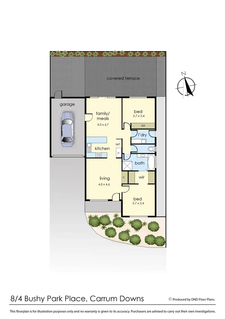 Floorplan of Homely unit listing, 8/4 Bushy Park Place, Carrum Downs VIC 3201