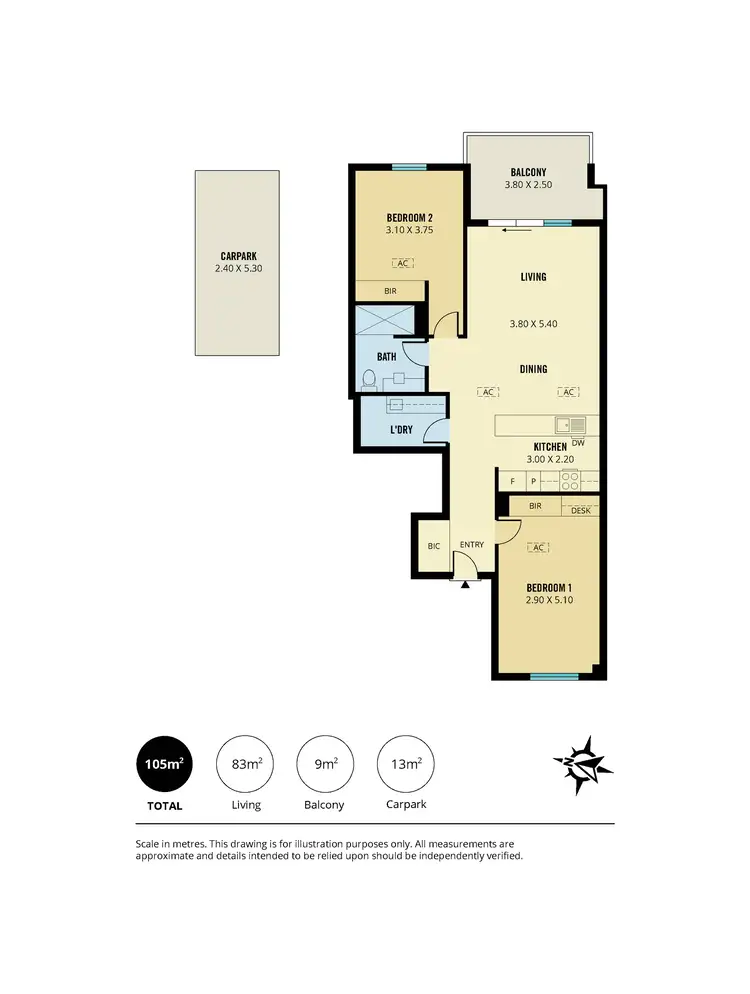 Floorplan of Homely apartment listing, 207/15 Frew Street, Adelaide SA 5000