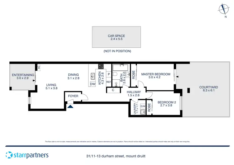 Floorplan of Homely unit listing, 31/11-13 Durham Street, Mount Druitt NSW 2770