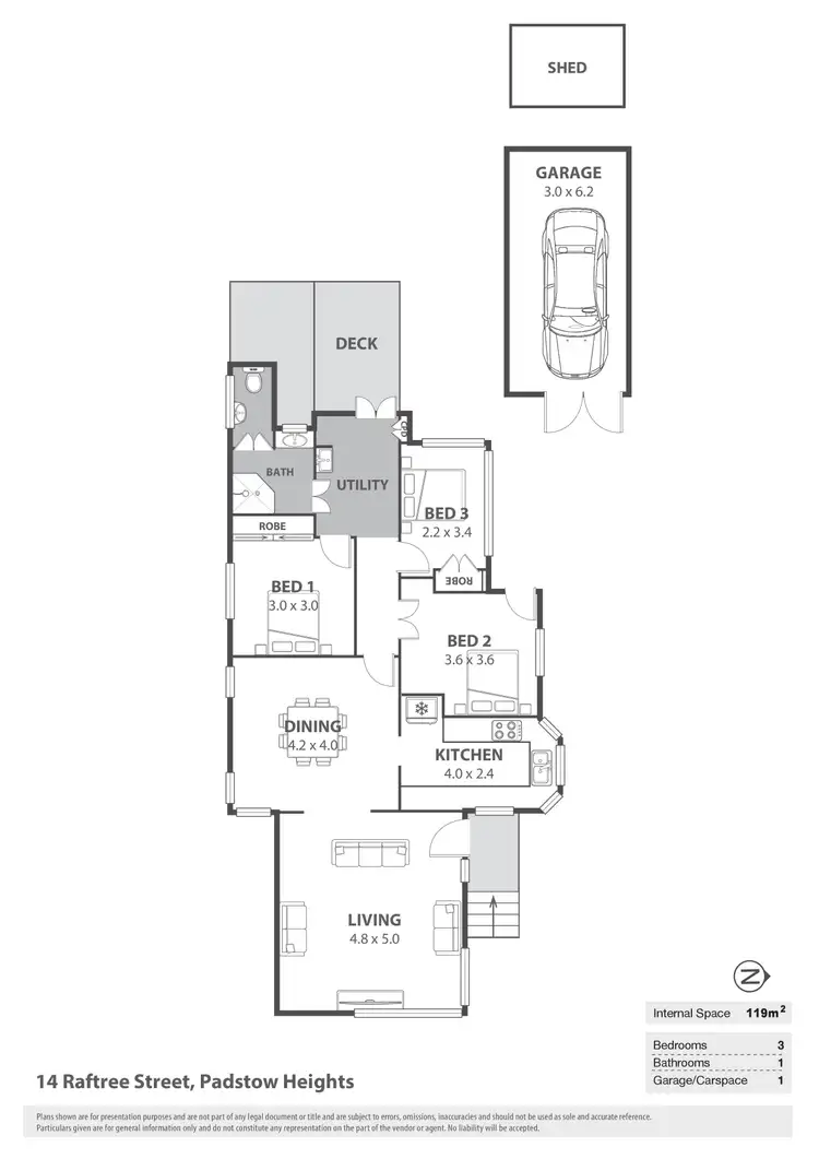 Floorplan of Homely house listing, 14 Raftree Street, Padstow Heights NSW 2211