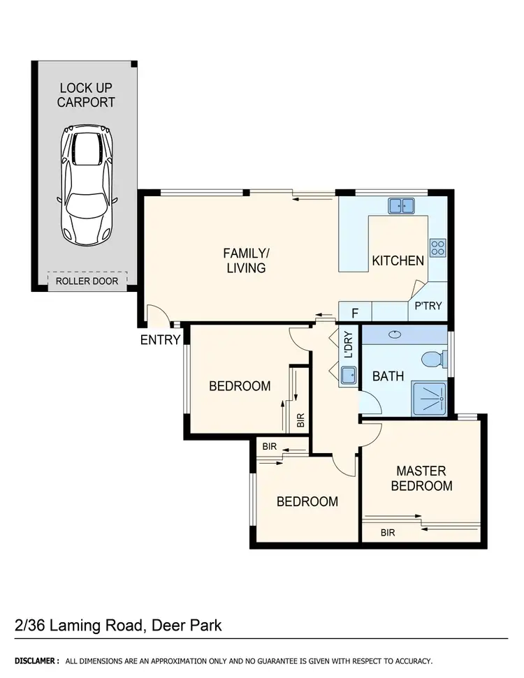 Floorplan of Homely unit listing, 2/36 Laming Road, Deer Park VIC 3023