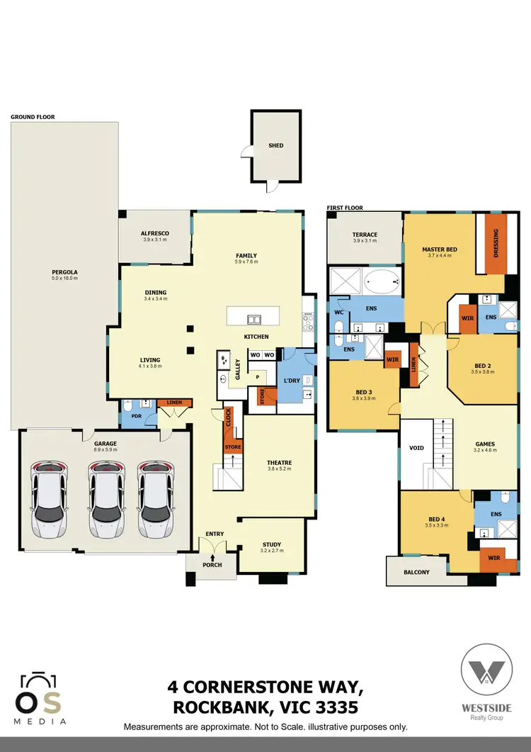 Floorplan of Homely house listing, 4 Cornerstone Way, Rockbank VIC 3335