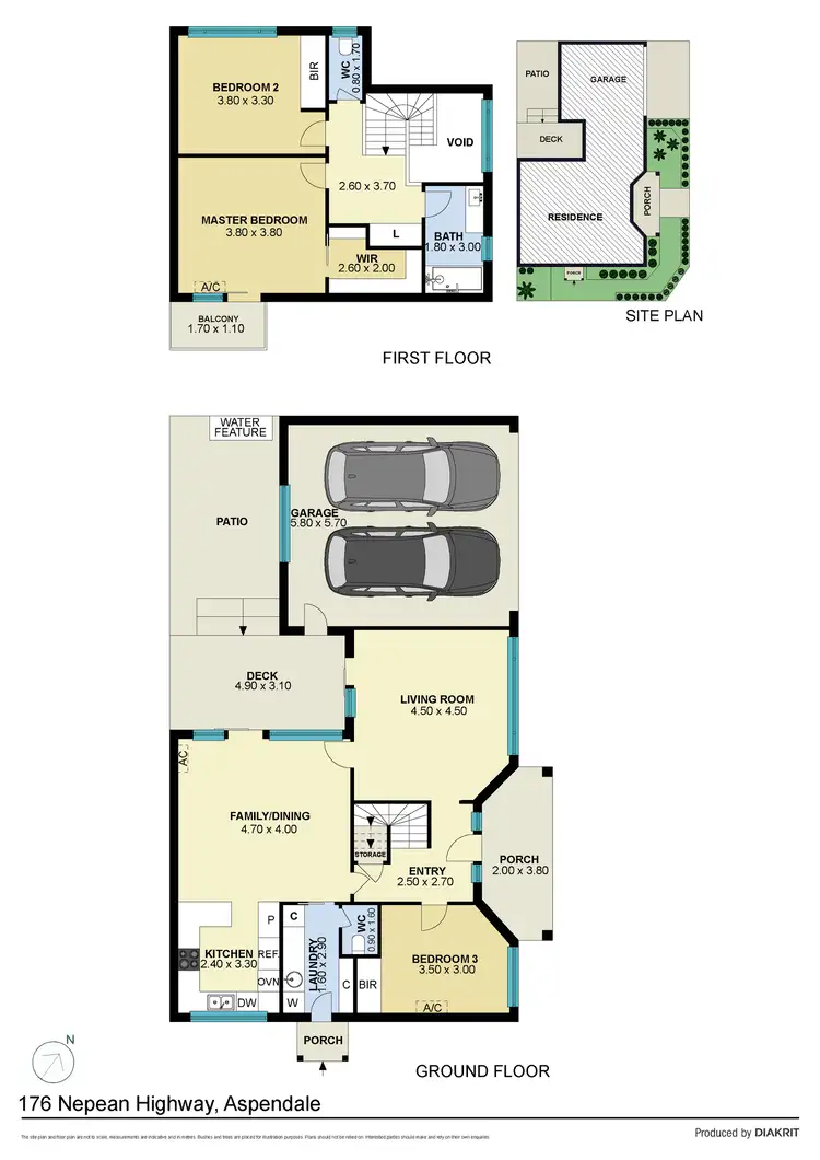 Floorplan of Homely townhouse listing, 176 Nepean Highway, Aspendale VIC 3195