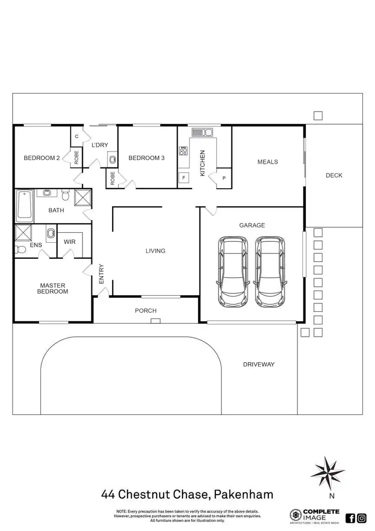 Floorplan of Homely house listing, 44 Chestnut Chase, Pakenham VIC 3810