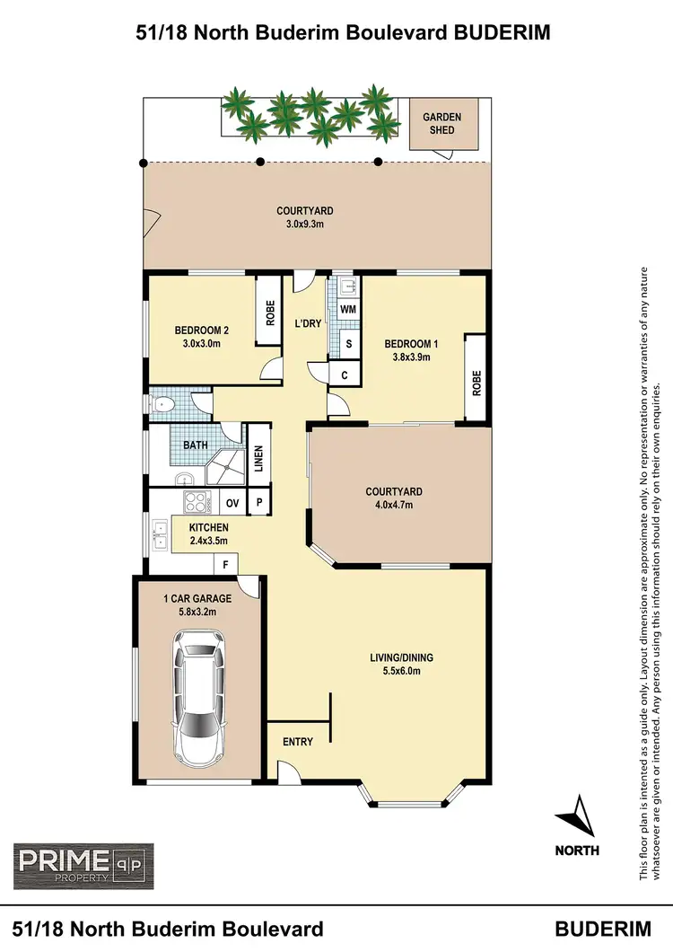 Floorplan of Homely unit listing, 51/18 North Buderim Boulevard, Buderim QLD 4556