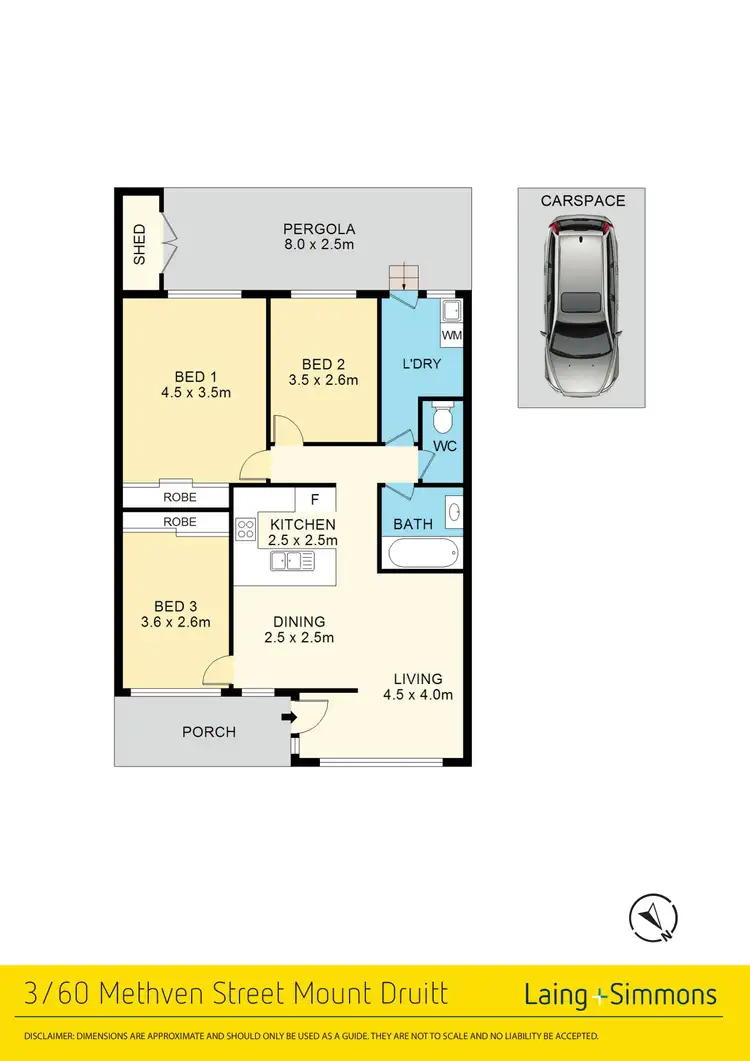 Floorplan of Homely villa listing, 3/60 Methven Street, Mount Druitt NSW 2770