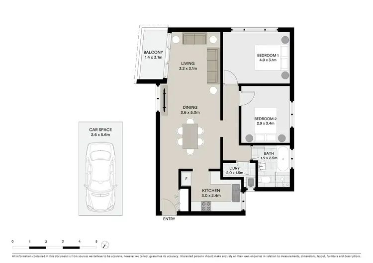 Floorplan of Homely apartment listing, 5/5 Bortfield Drive, Chiswick NSW 2046