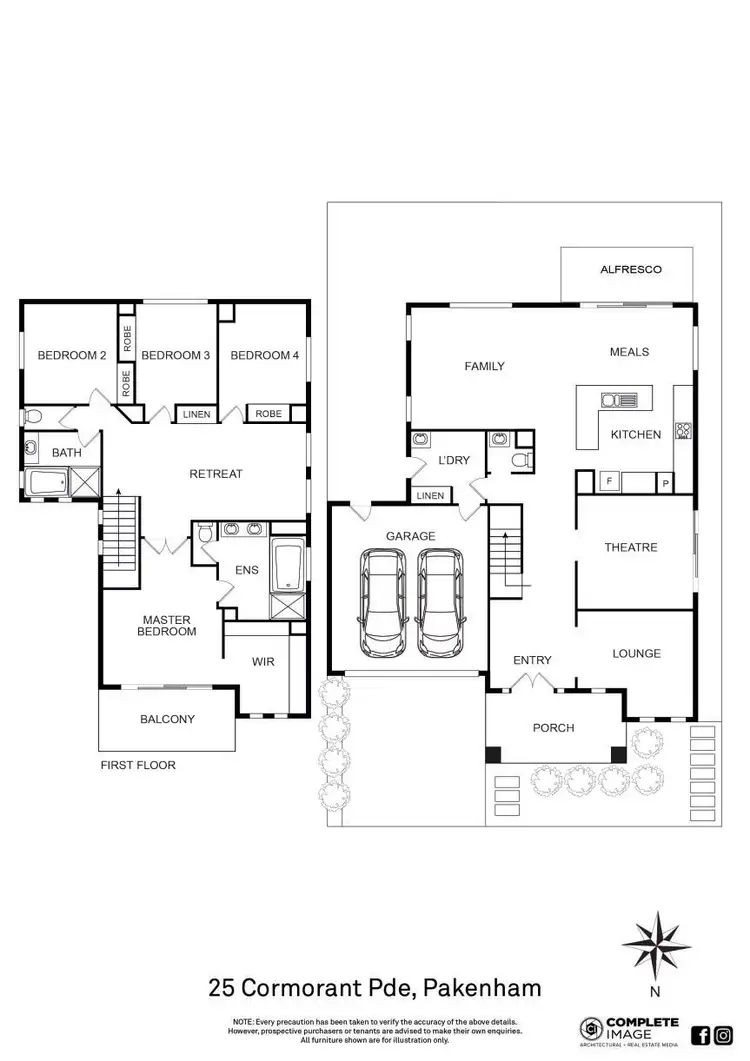 Floorplan of Homely house listing, 25 Cormorant Parade, Pakenham VIC 3810