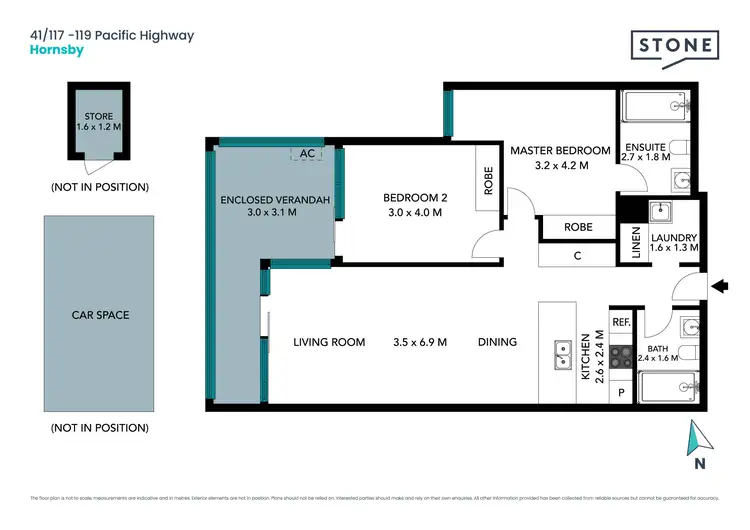 Floorplan of Homely apartment listing, 41/117-119 Pacific Highway, Hornsby NSW 2077