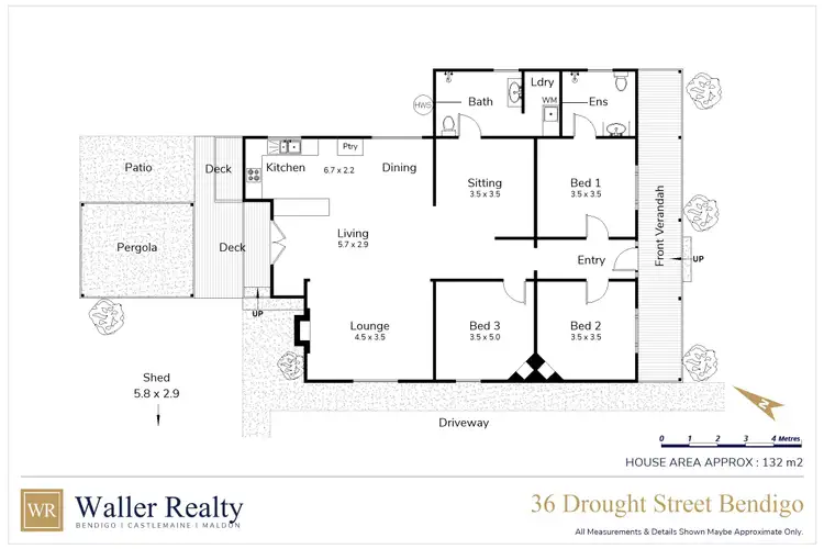 Floorplan of Homely house listing, 36 Drought Street, Bendigo VIC 3550