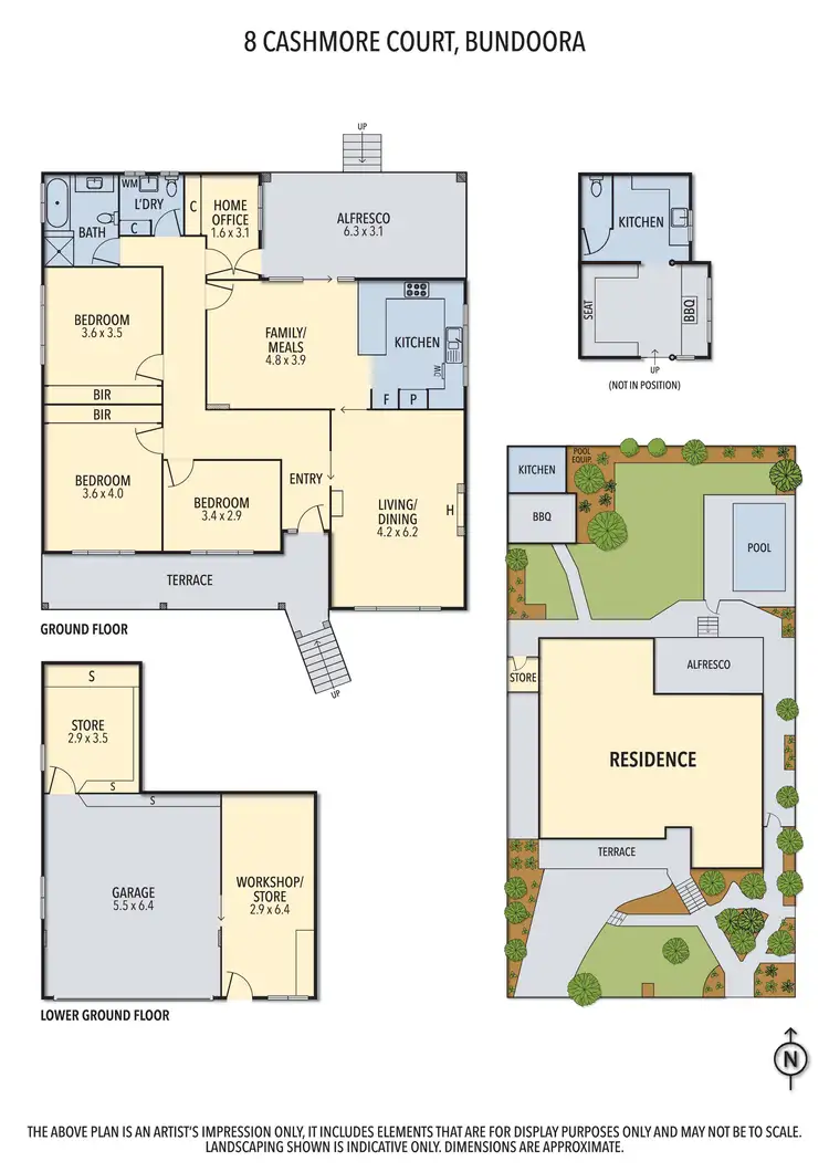 Floorplan of Homely house listing, 8 Cashmore Court, Bundoora VIC 3083