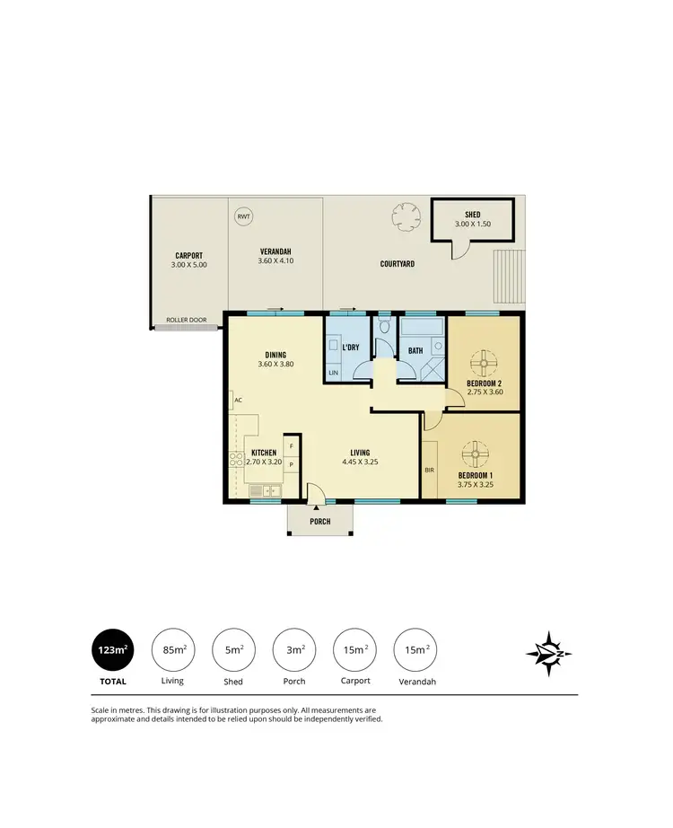 Floorplan of Homely unit listing, 2/27 Orlando Avenue, Hampstead Gardens SA 5086