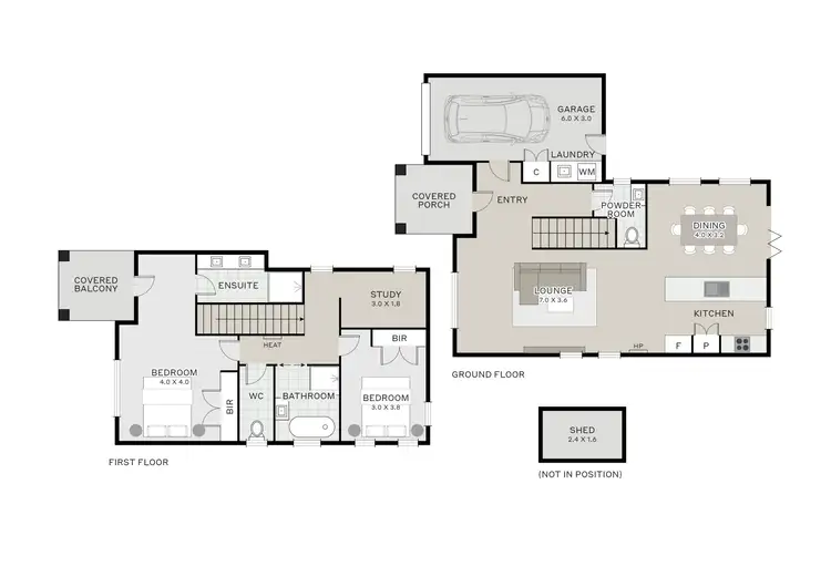 Floorplan of Homely unit listing, 3/28 Landsborough Avenue, Newstead TAS 7250