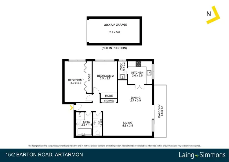 Floorplan of Homely apartment listing, 15/2 Barton Road, Artarmon NSW 2064