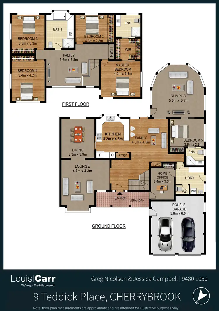 Floorplan of Homely house listing, 9 Teddick Place, Cherrybrook NSW 2126